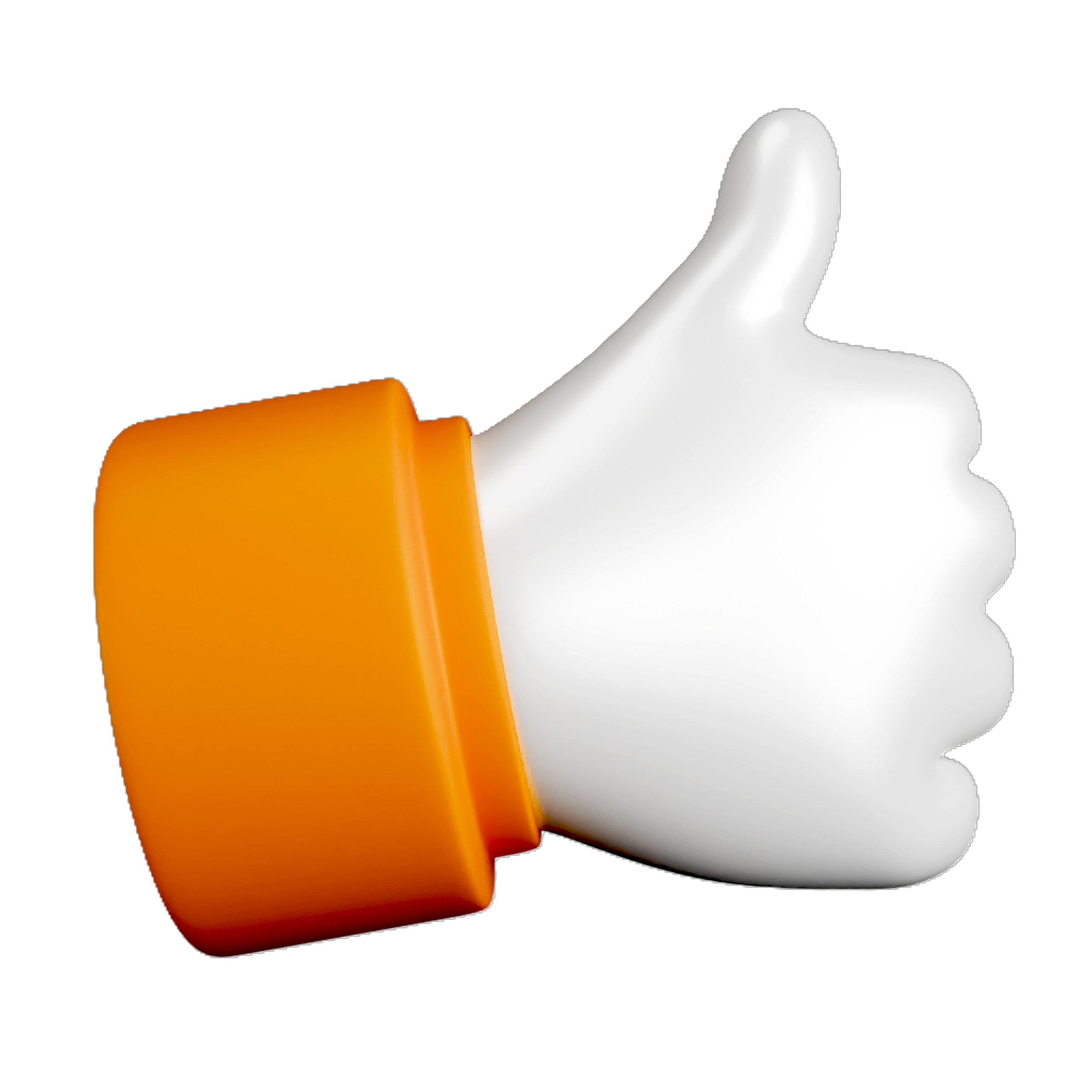 3D vector Like hand Thumb Emoji